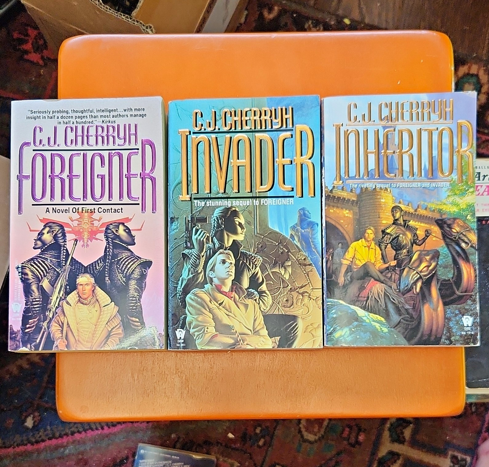 C.J. Cherryh Foreigner Series Foreigner / Invader / Inheritor Paperback Set