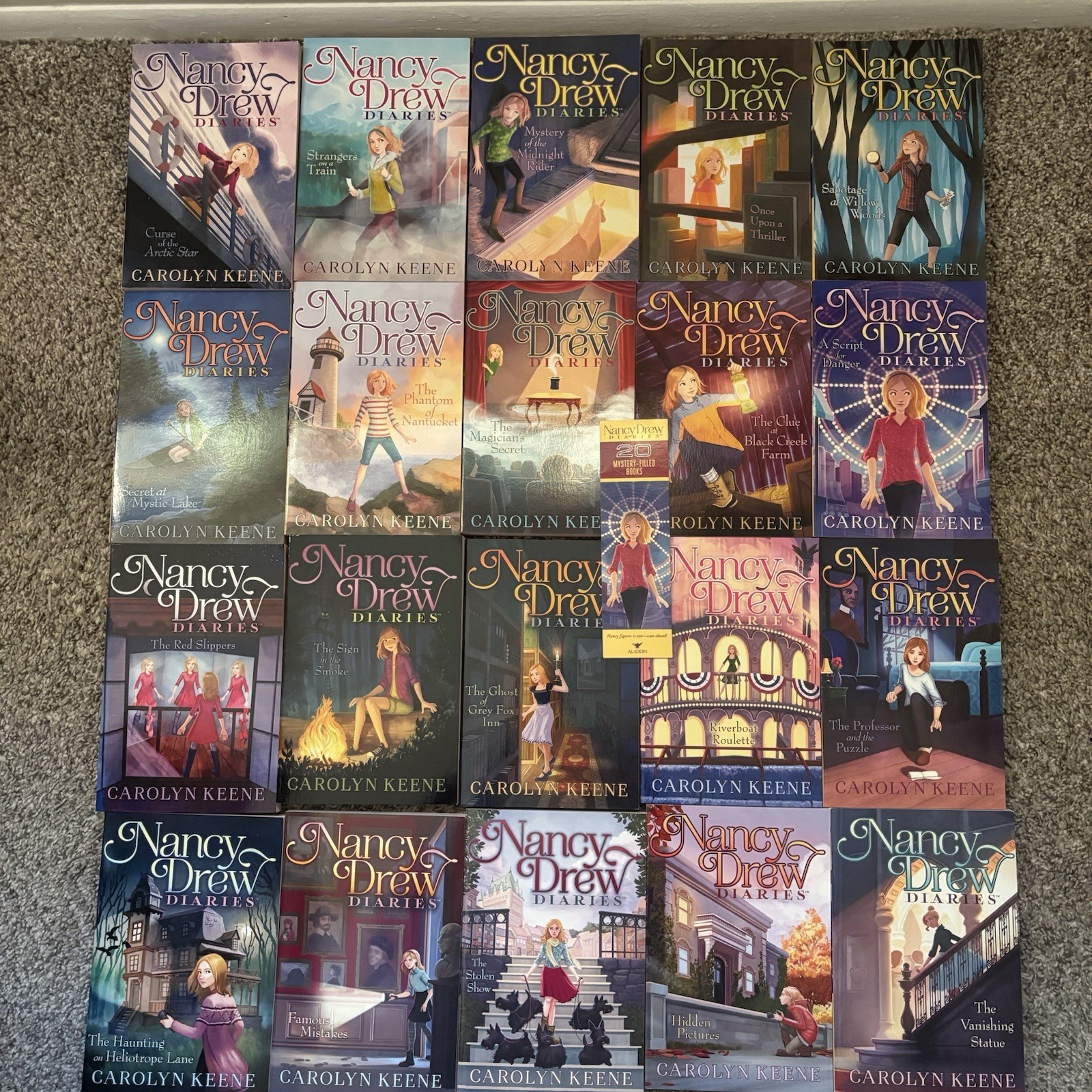 Nancy Drew Diaries Complete Box Set #1-20 Paperback Carolyn Keene