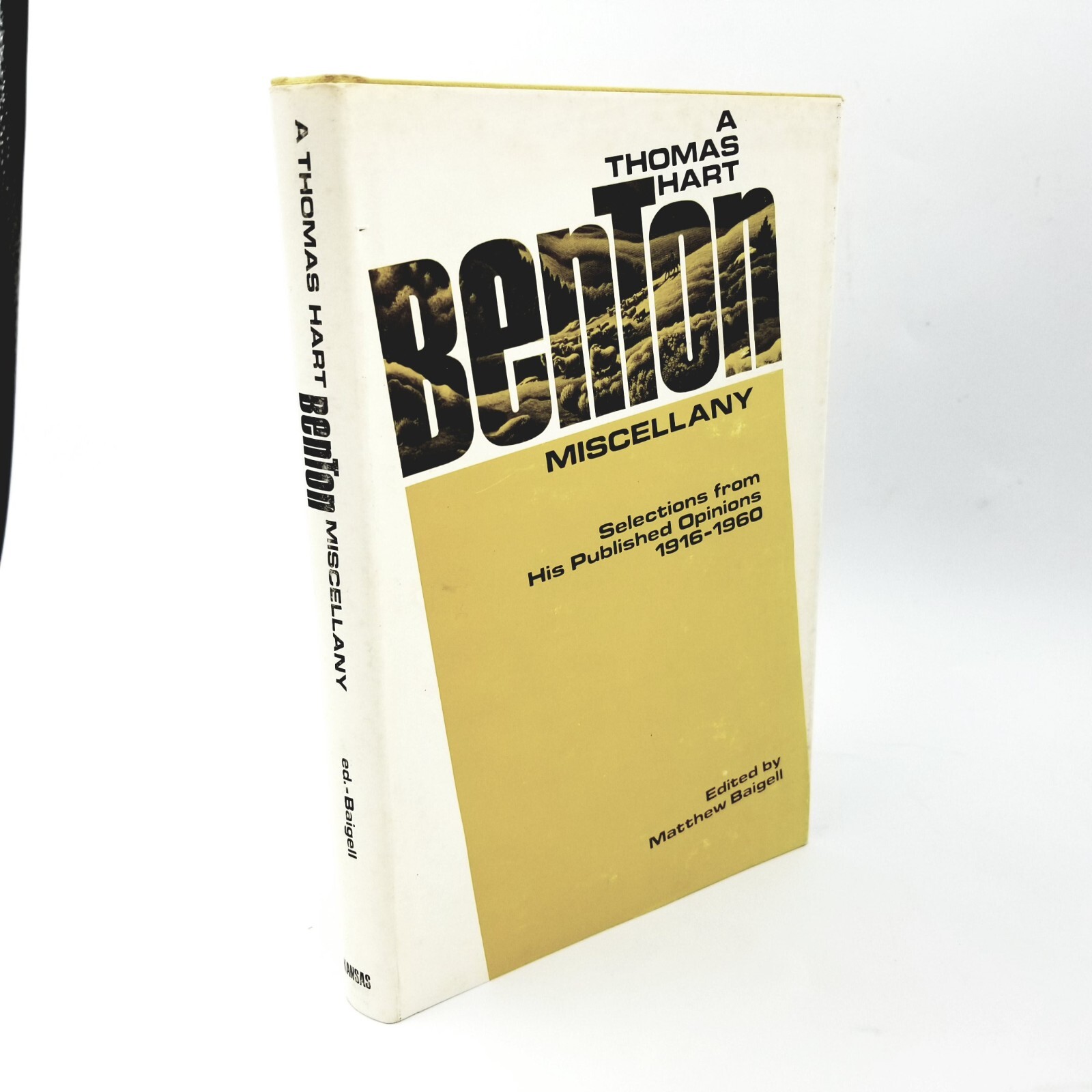 A Thomas Hart Benton Miscellany edited by Matthew Baigell – 1971 First Edition