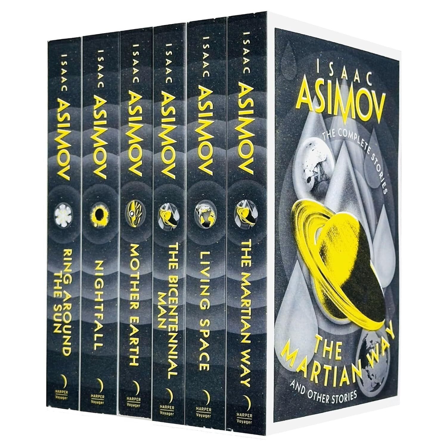 ISaac Asimov The Complete Stories 6 Books Set The Martian Way, Living Space