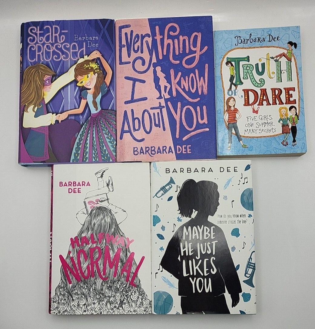 Barbara Dee Teen Book Lot of 5 Hardcover and Paperback Middle Grade Novels