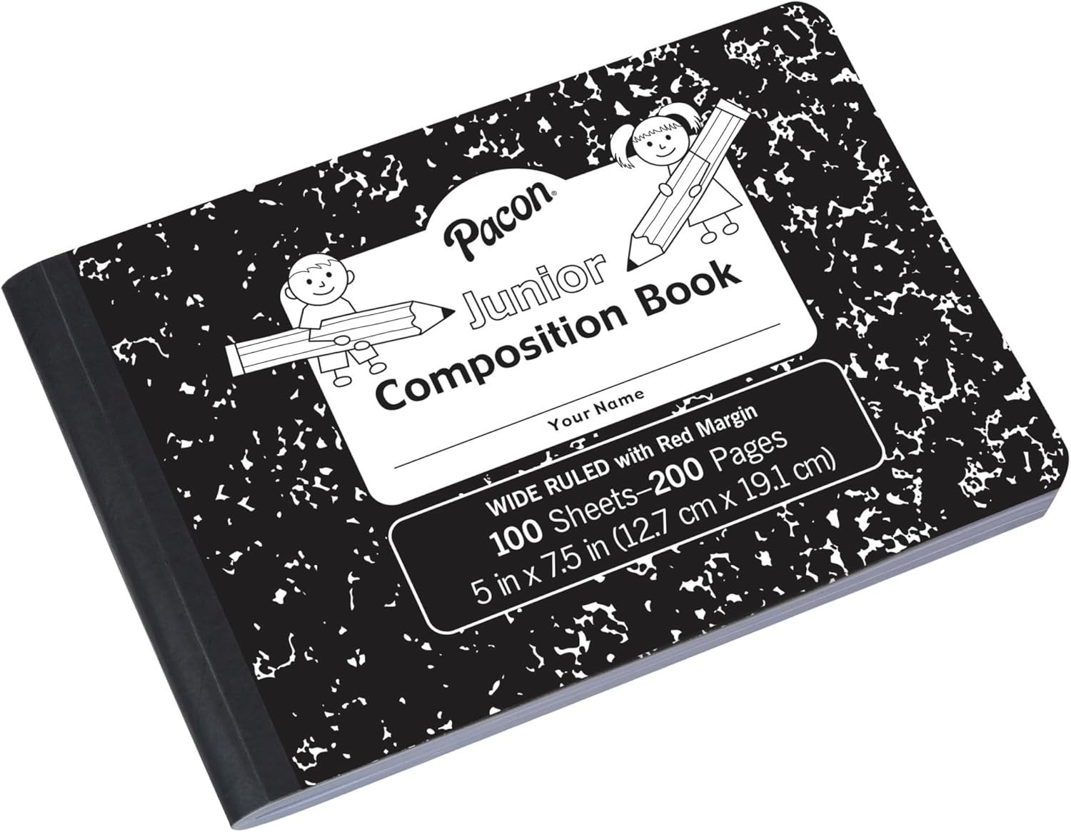 Compact 5×7.5 Inch Composition Book with 200 Ruled Sheets – Stylish & Practical