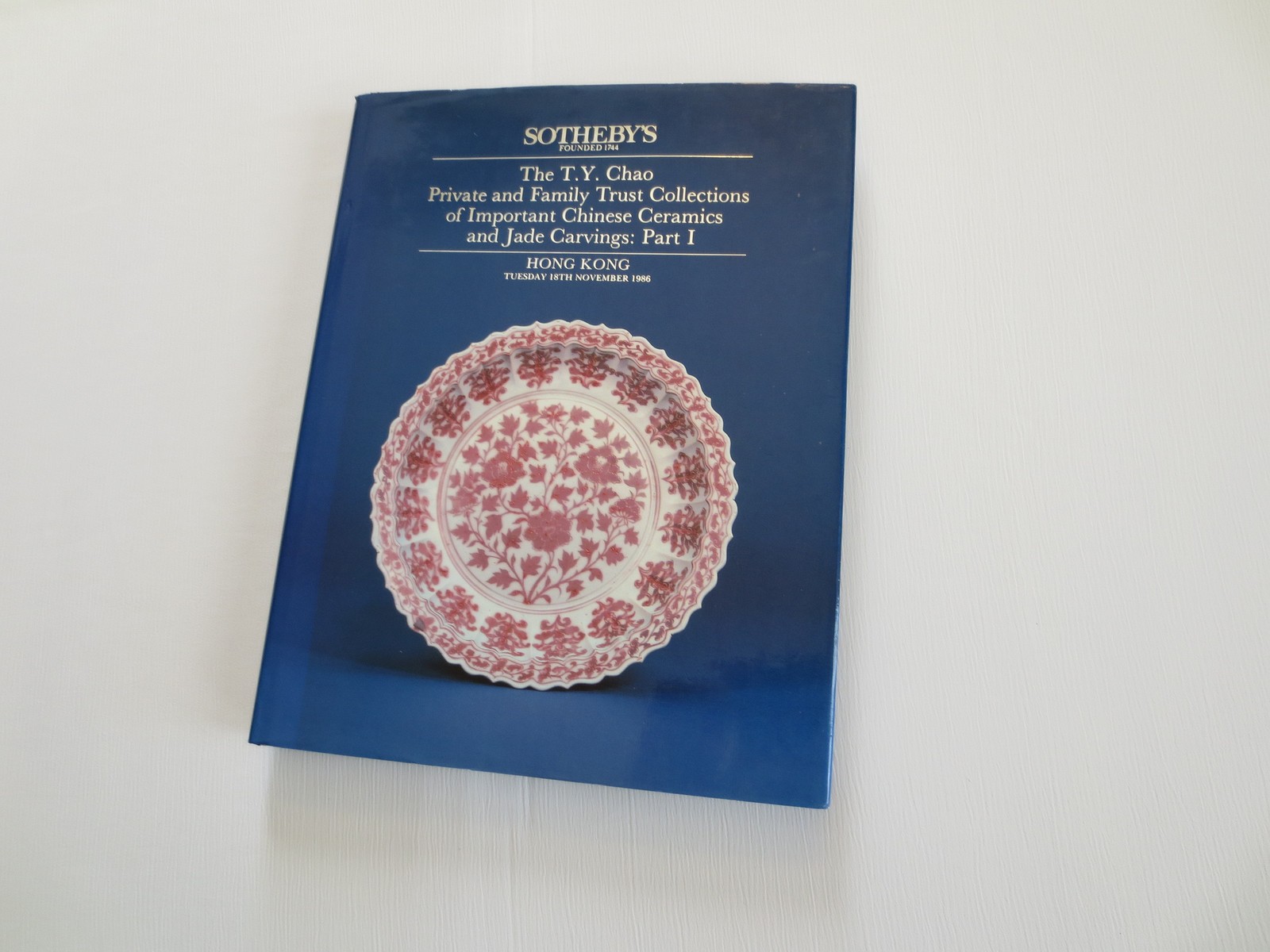 Sotheby’s THE T. Y. CHAO Private Family Trust Chinese Ceramics Jade, Hong Kong 1