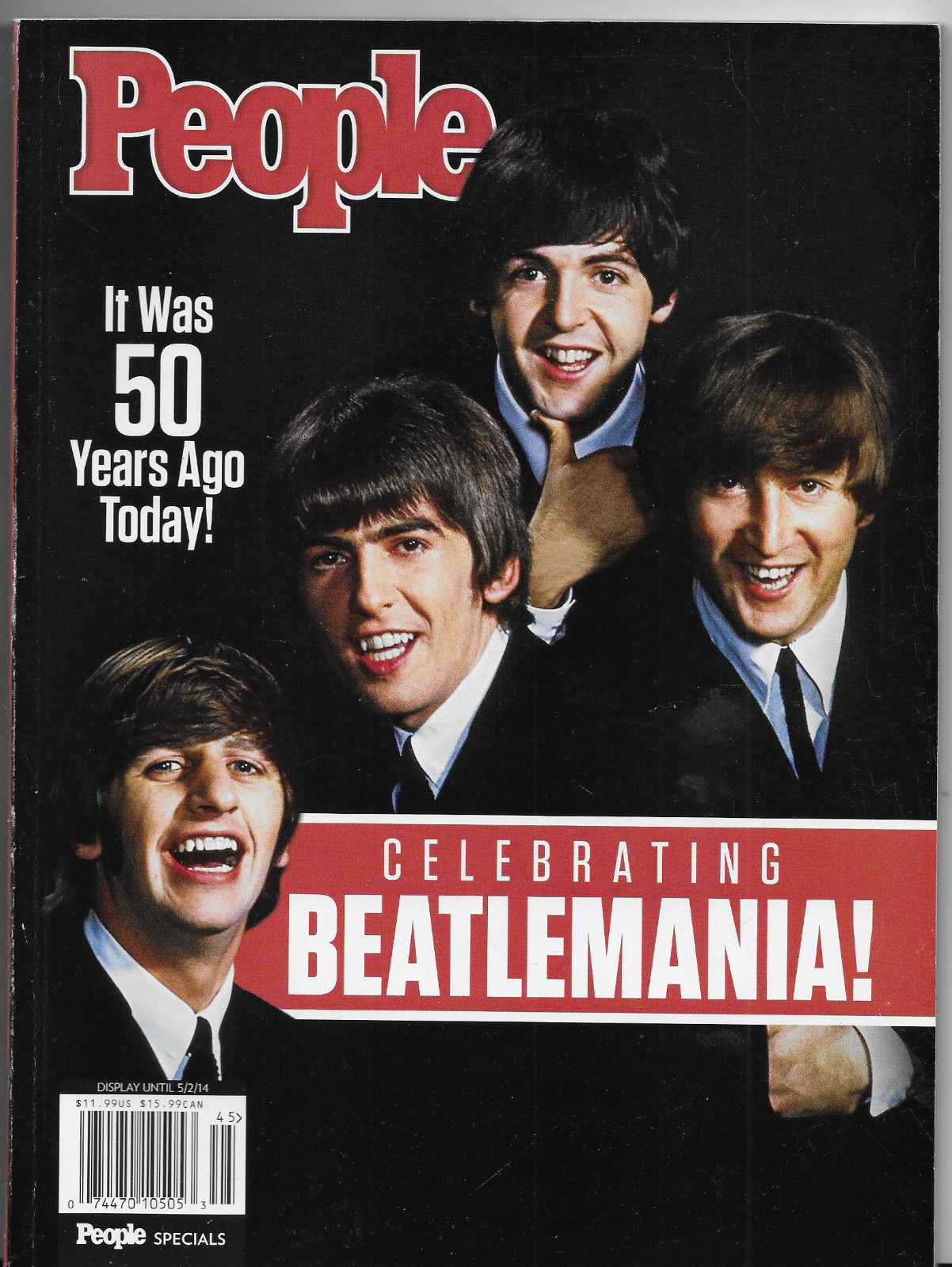 PEOPLE MAGAZINE – CELEBRATING BEATLEMANIA – MAY 2, 2014 – 128 PAGES