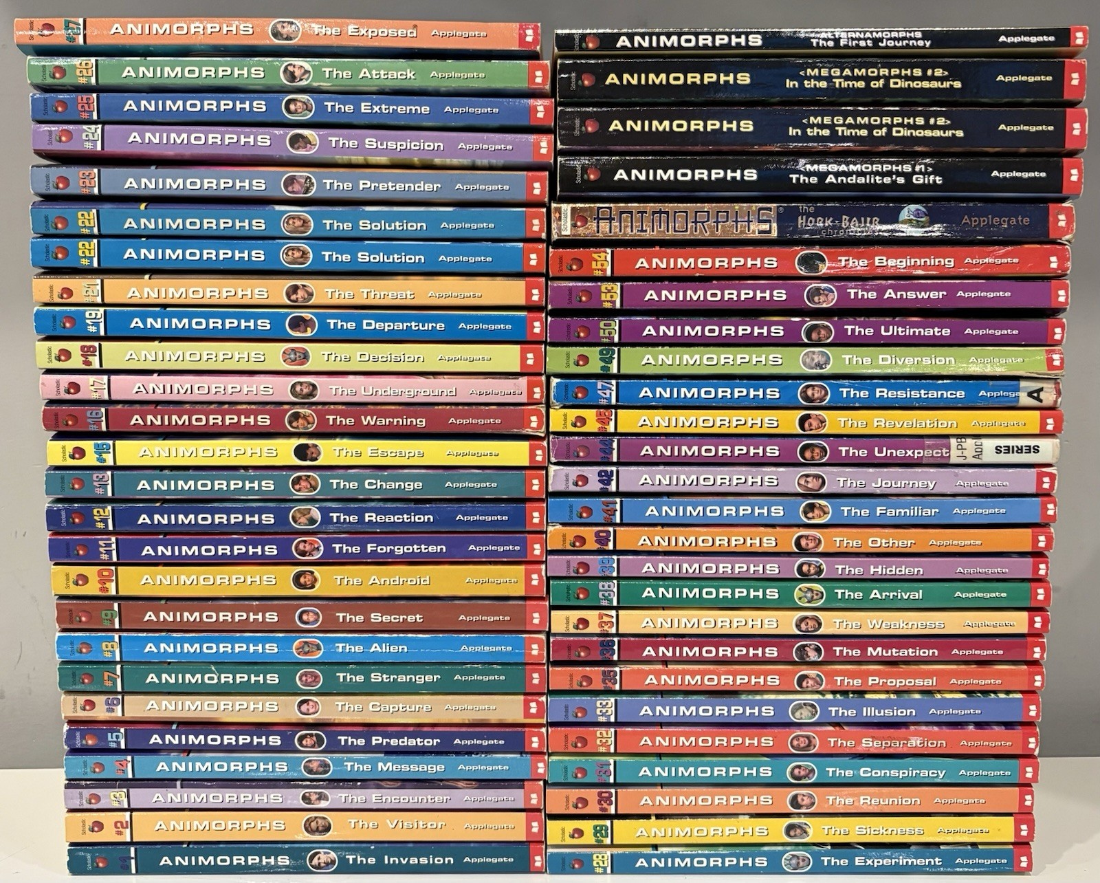 Animorphs Books Lot of 51 Series Set 46 + 5 Extras Applegate No Duplicates