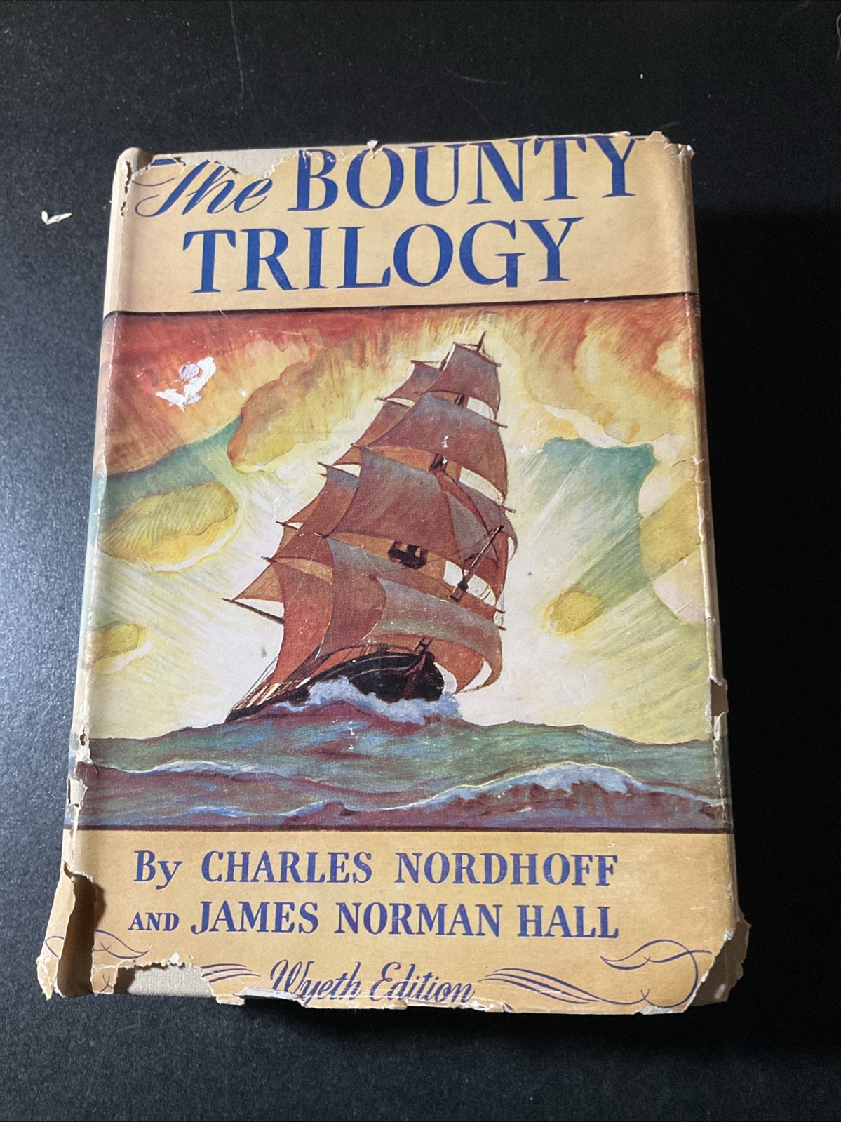 The Bounty Trilogy | Nordhoff & Hall | Wyeth Edition 1951 | HC DJ B2629