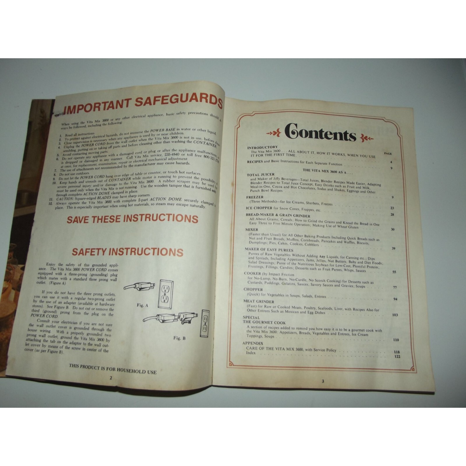 Complete Recipes & Instructions for Vita Mix 3600 Paperback manual