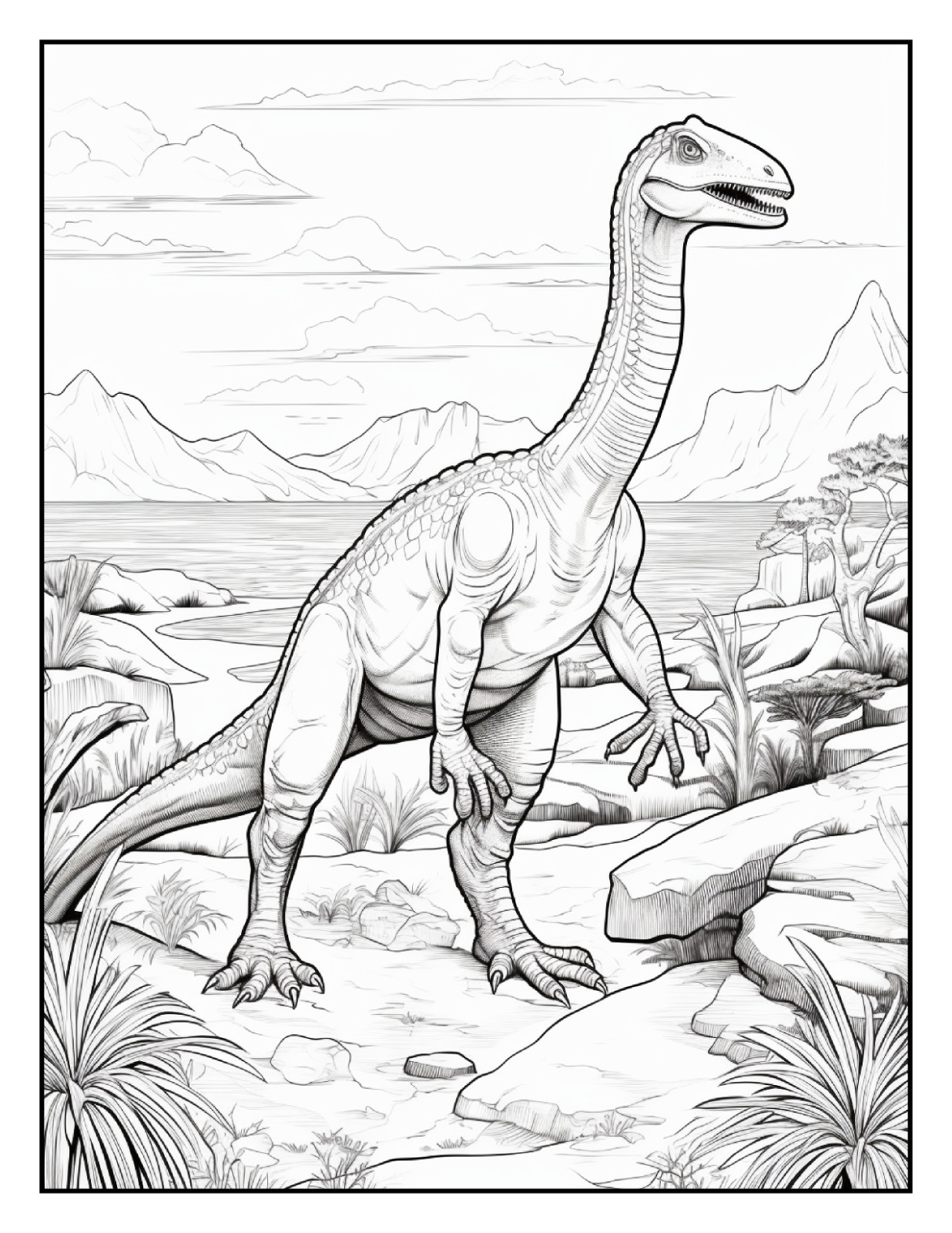 “Cute Dinosaur Coloring Book fun for allFun, Creative & Relaxing Art Pages