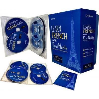 Learn French With Paul Noble Collins 12 Cds Booklet Collection Box Set NEW
