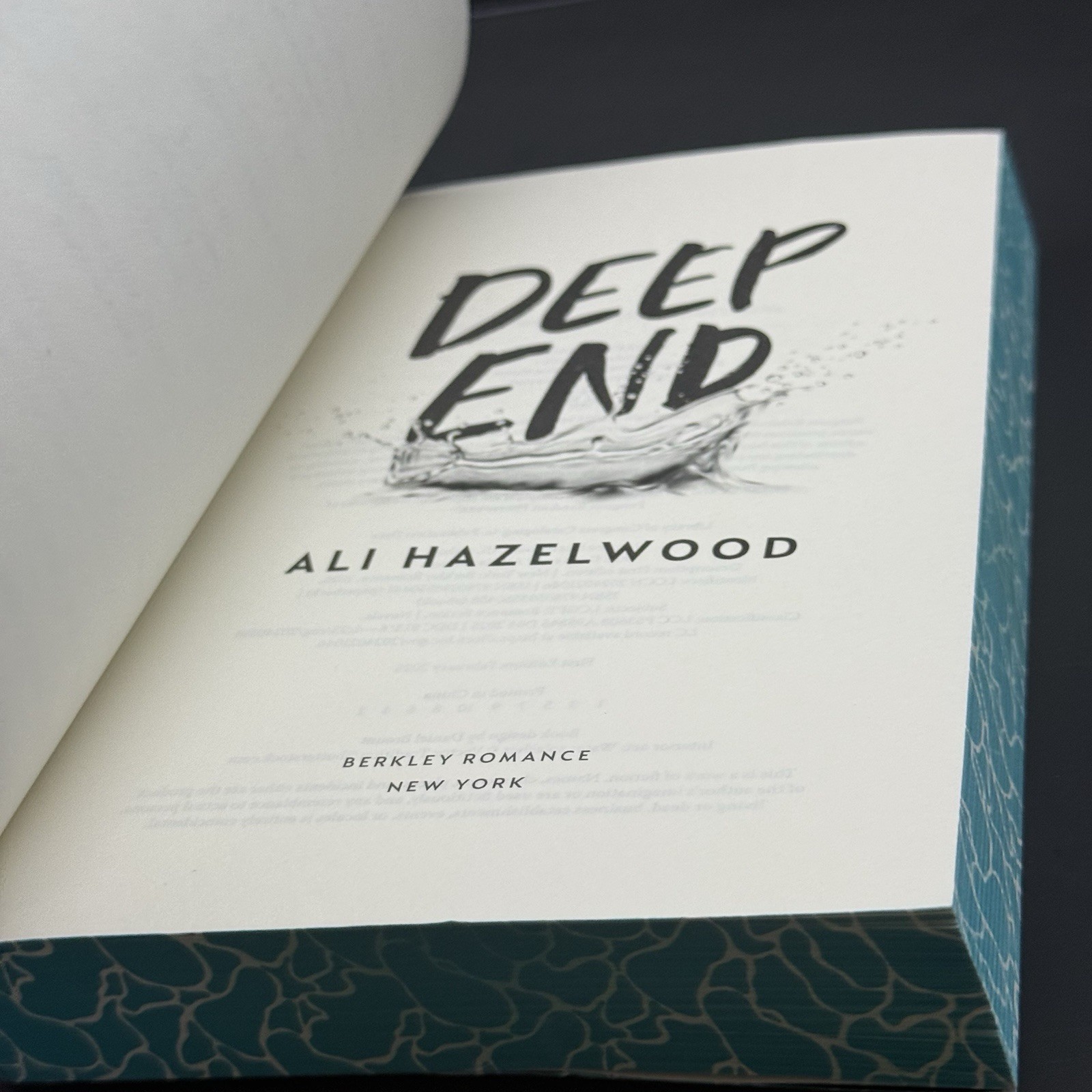 Deep End by Ali Hazelwood (2025, Sprayed Edges 1st Edition 1st Printing)