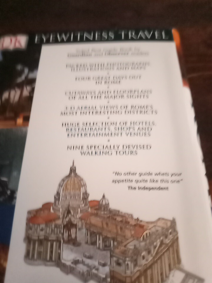 DK Eyewitness Travel Guide: Rome – Paperback – New (448 pages) Color Photos