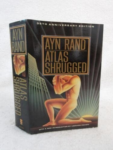 Rare Ayn Rand ATLAS SHRUGGED Dutton 1st Printing thus 1992 HC/DJ 35th Annive…