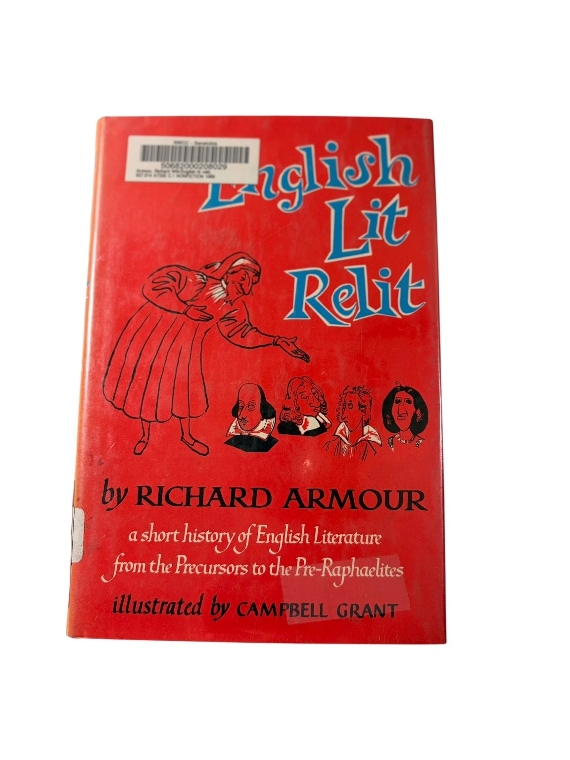 English Lit Relit Richard Armour 1969 First Edition Illustrated McGraw-Hill