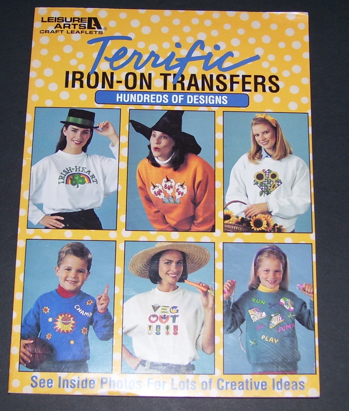 LEISURE ARTS TERRIFIC IRON-ON TRANSFERS BOOK 1994 165 PAGES