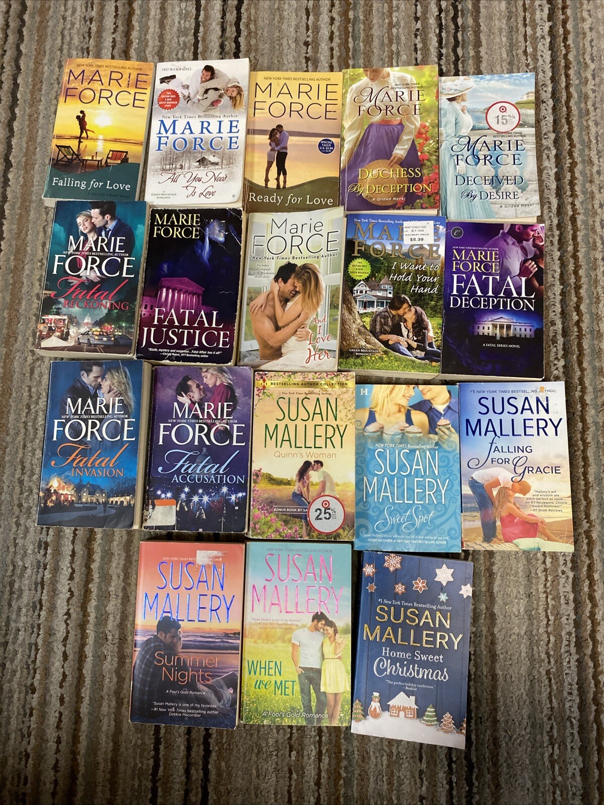 MARIE FORCE , SUSAN MALLERY lot of 18 Paperbacks