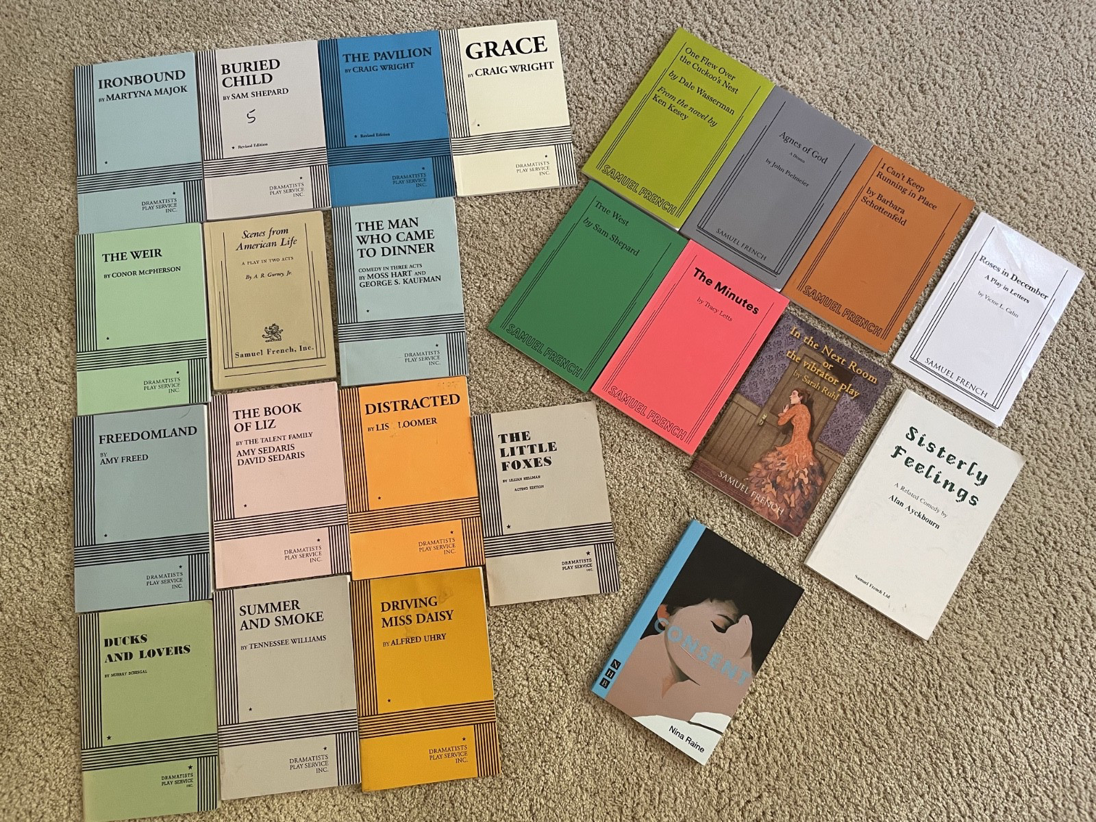 Collection of 25 Samuel French/Concord Theatrical Plays
