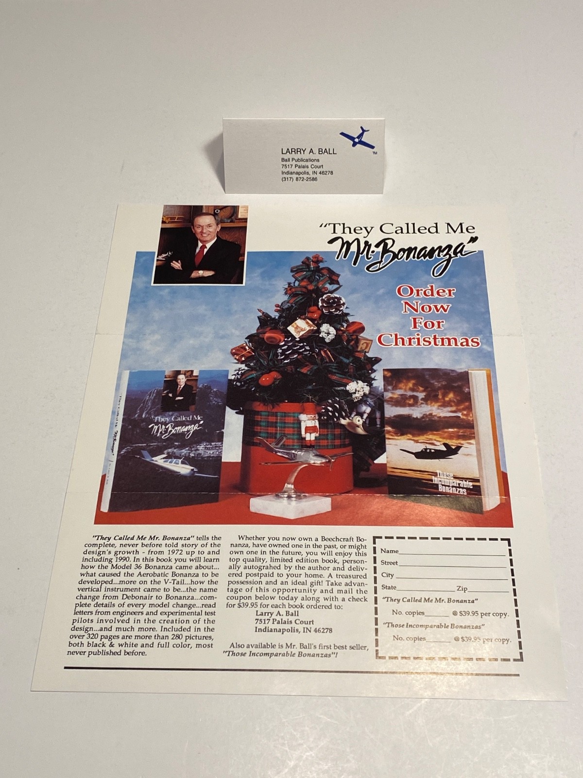 Those Incomparable Bonanzas, by Larry A. Ball – HCDJ SIGNED, Beechcraft Aircraft