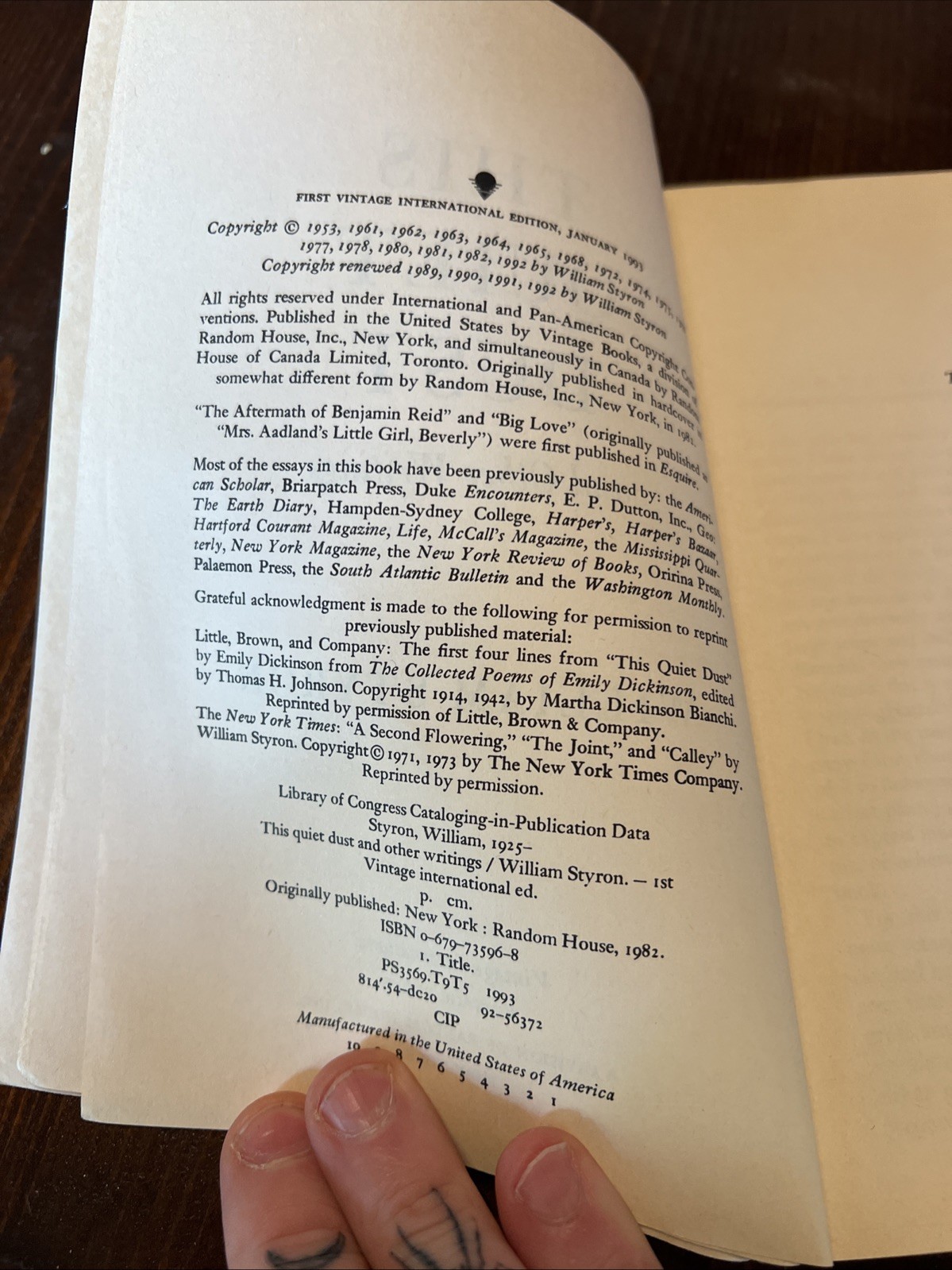 This Quiet Dust: And Other Writings…, Styron, William