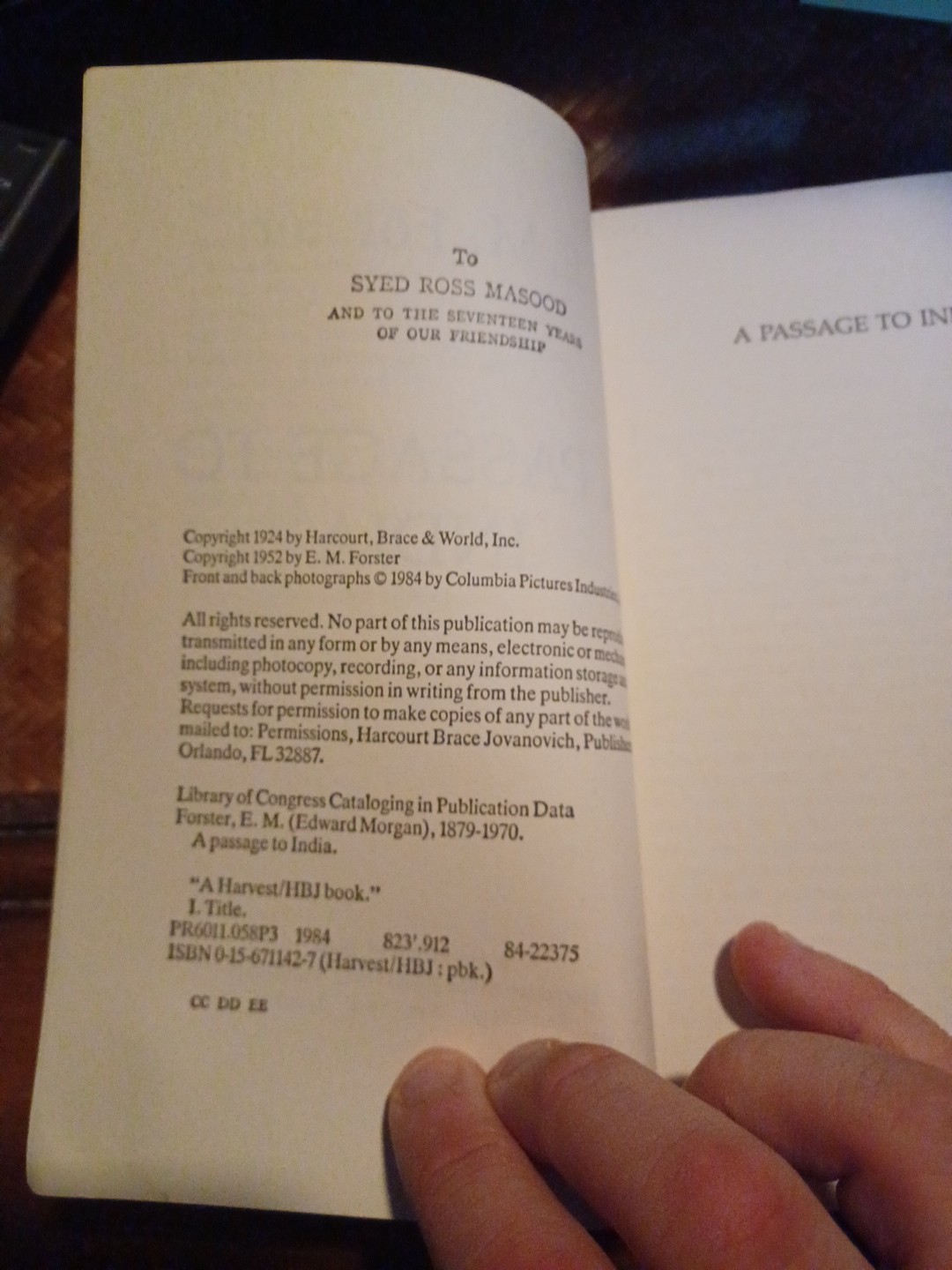 A Passage To India E.M Forester