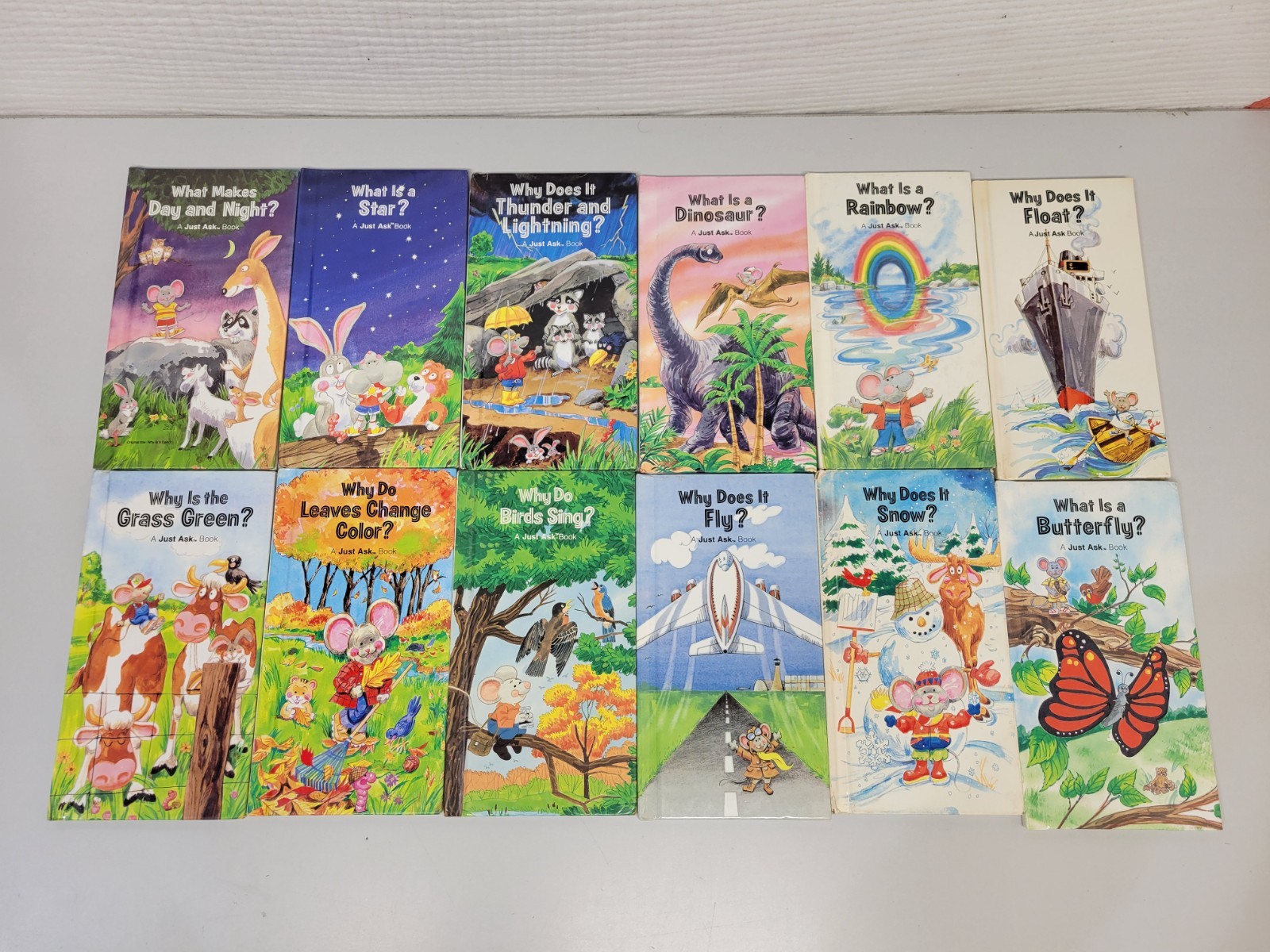 Lot of 12 “A JUST ASK” Book Series Set Children Weekly Reader Science Nature L1