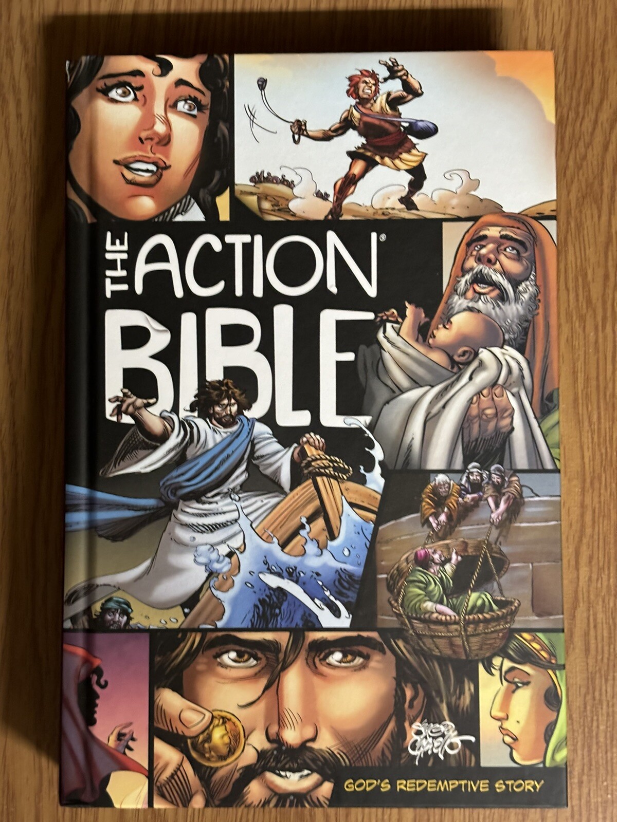 Sergio Cariello – The Action Bible: God’s Redemptive Story (Hardcover, NEW)