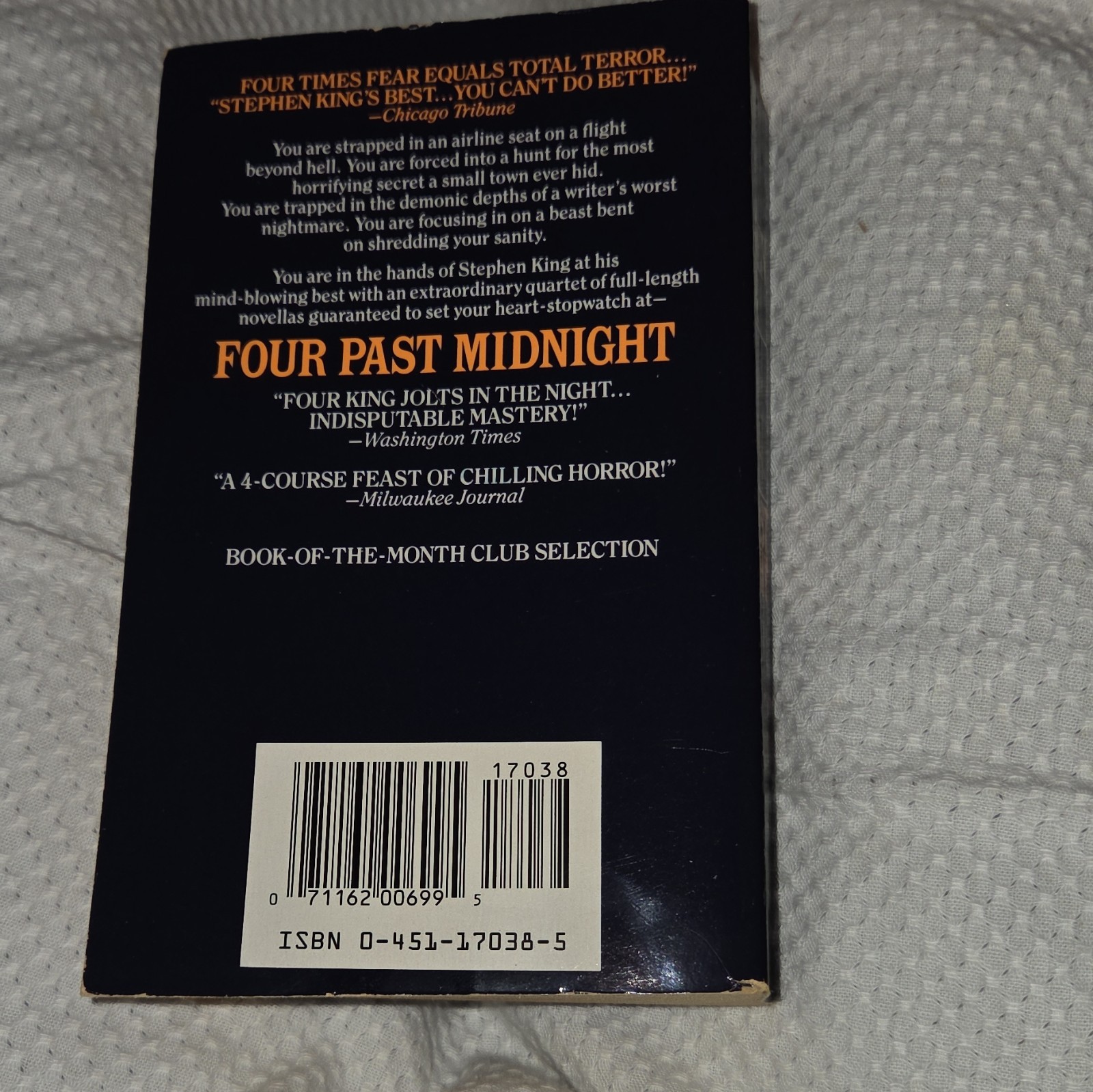Stephen King Four Past Midnight Paperback Signet 1991 Book Club Edition Horror