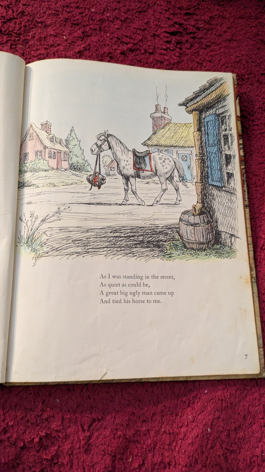 A Great Big Ugly Man Came Up and Tied His Horse to Me HC Wallace Tripp Illustrtr
