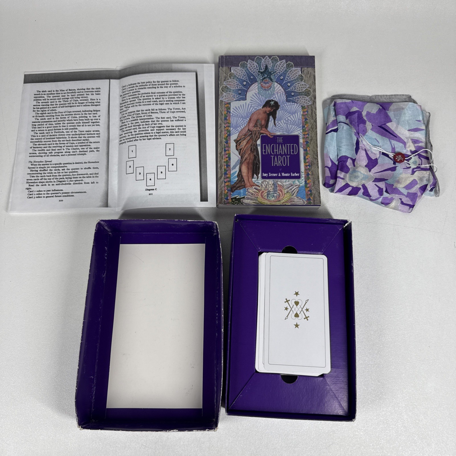 Enchanted Tarot Cards and Book Set Kit by Amy Zerner and Farber Monte 2009
