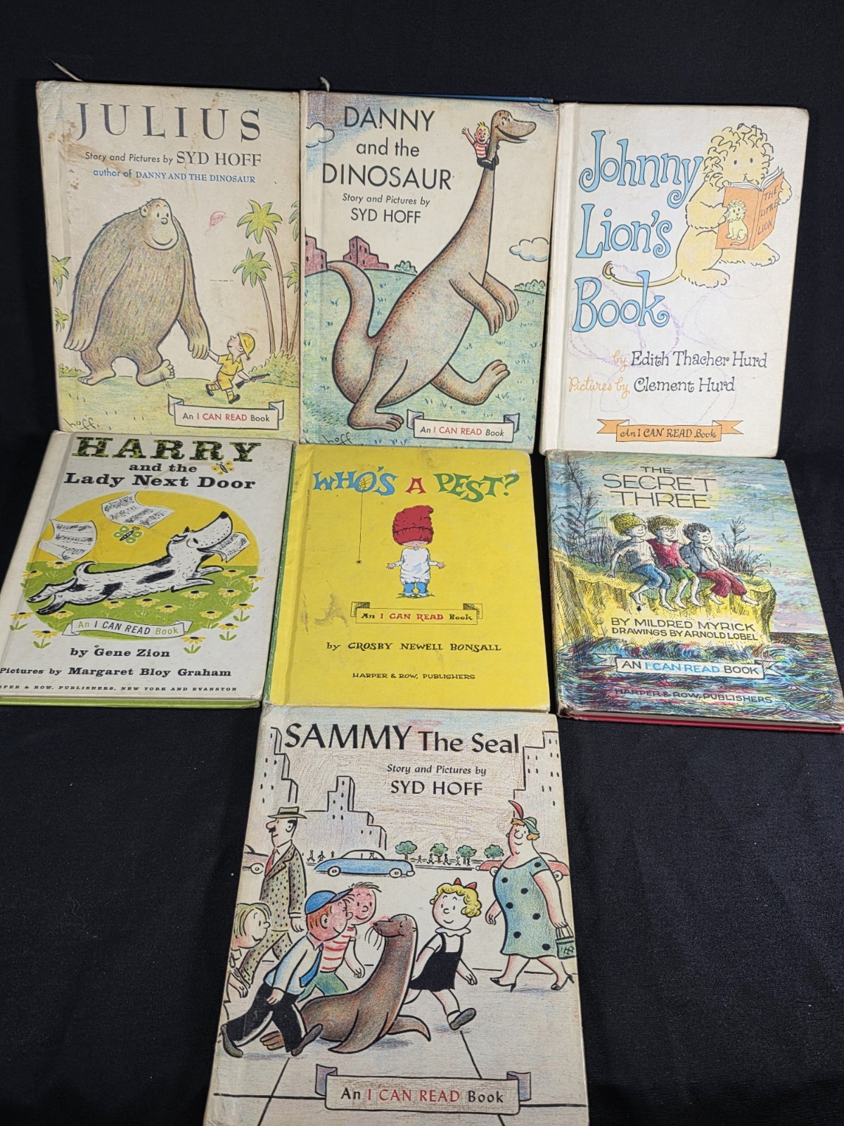 Vintage Childrens Books. An I Can Read Book Lot of 7. 50’s-60’s