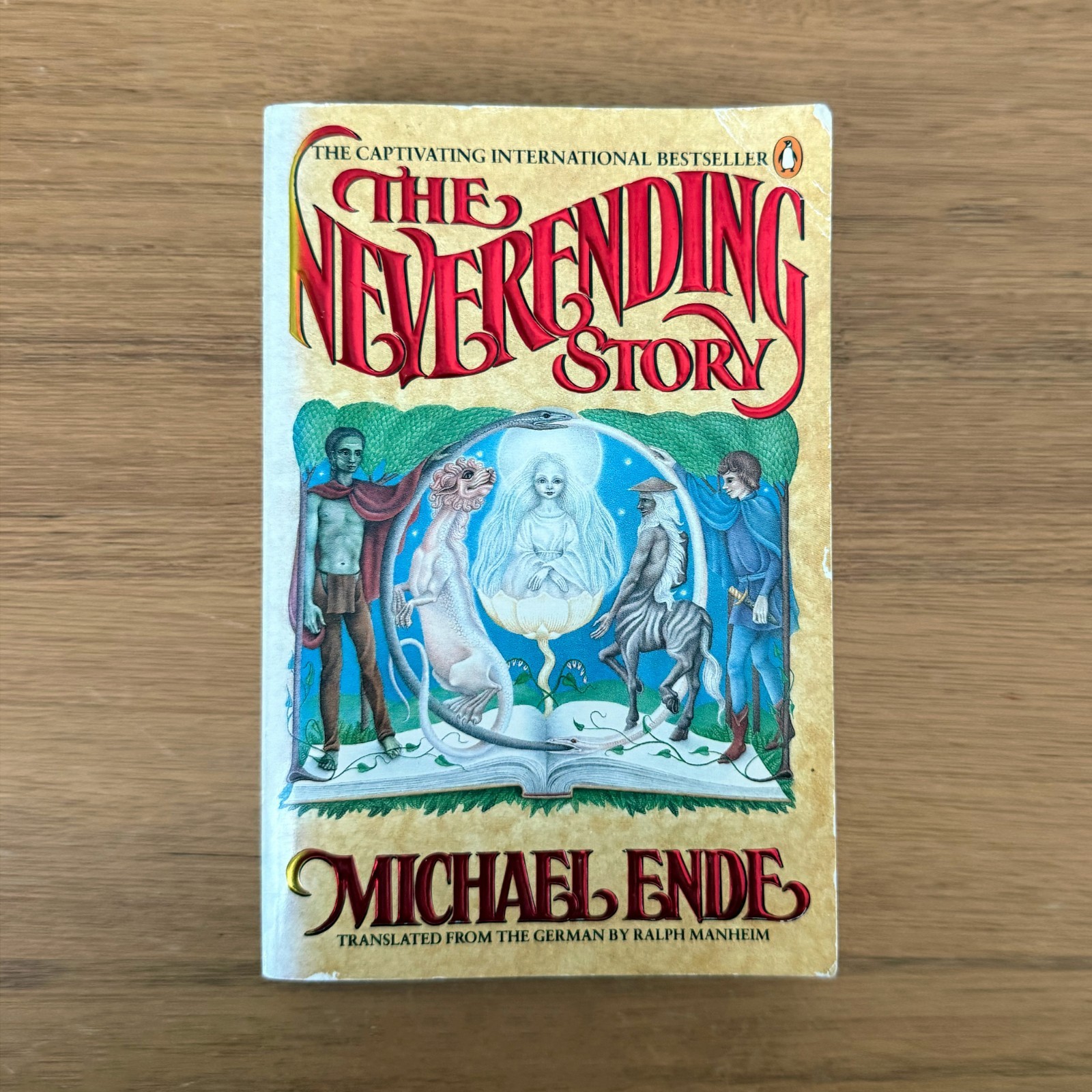 The Neverending Story Michael Ende 1984 Illustrated Fantasy Penguin Paperback PB