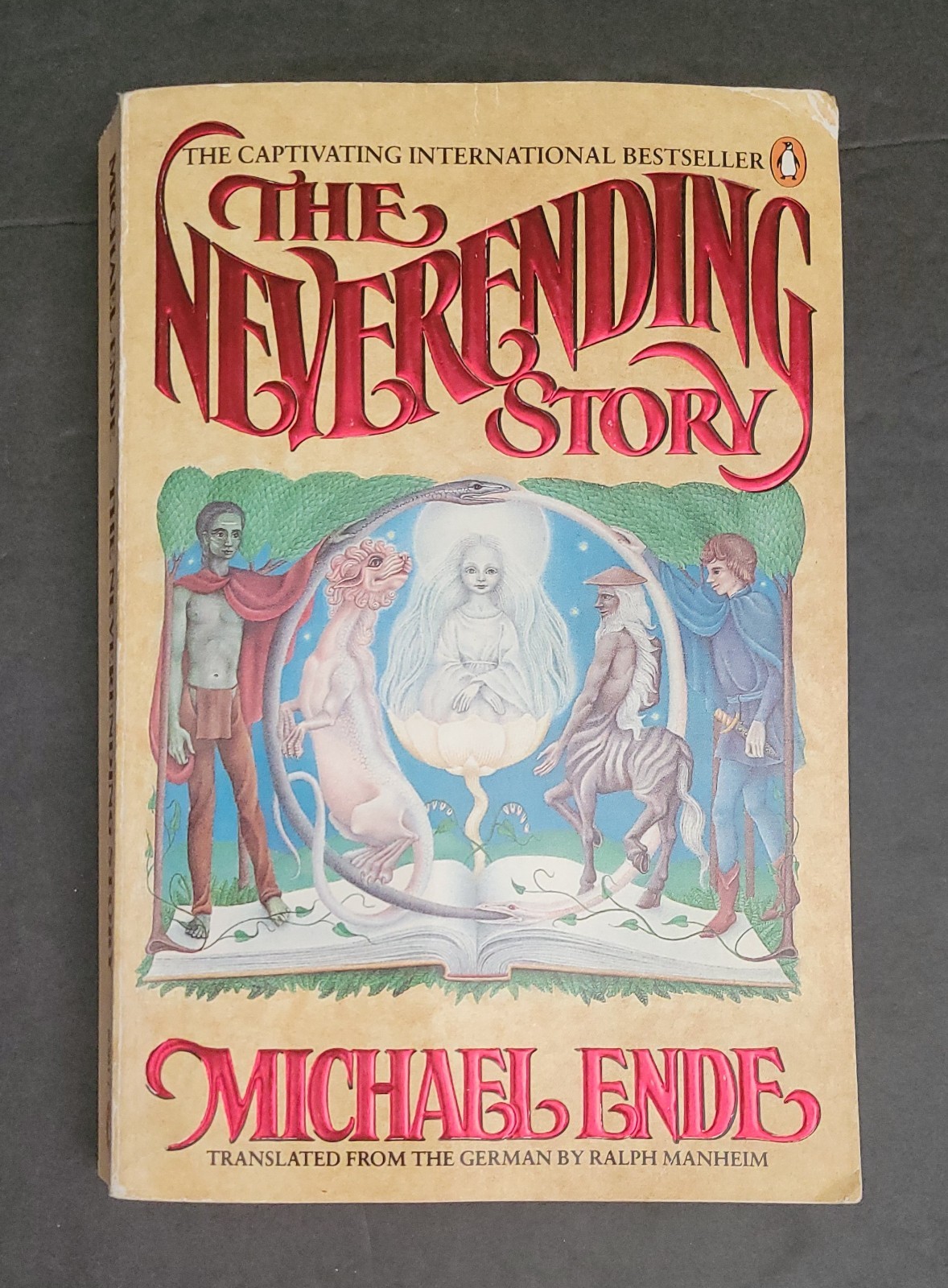 The Neverending Story – Michael Ende 1984 Illustrated Fantasy Penguin Paperback.