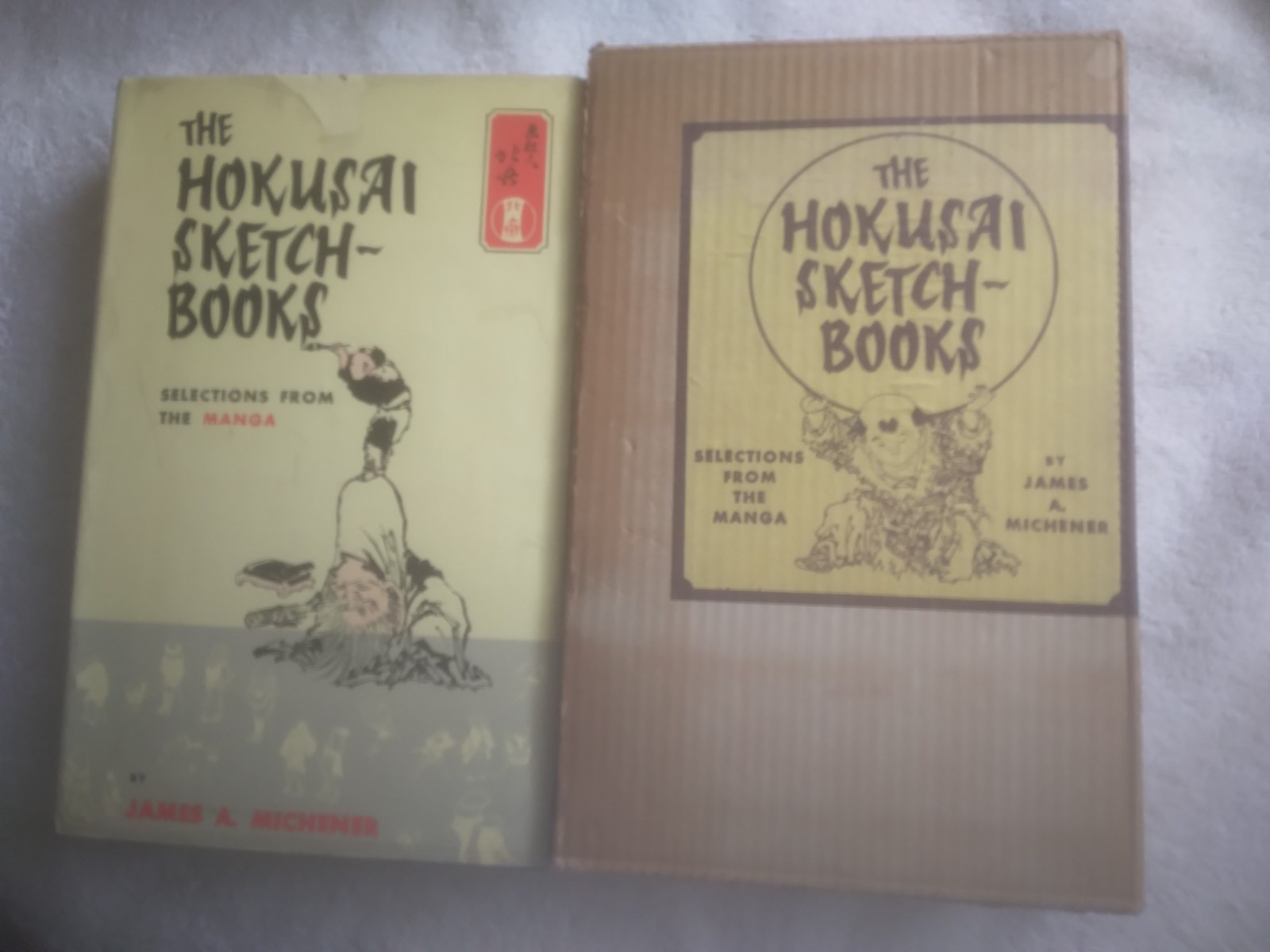 The Hokusai Sketch-Books by James A. Michener (1959, 4th Printing) w/ slipcase