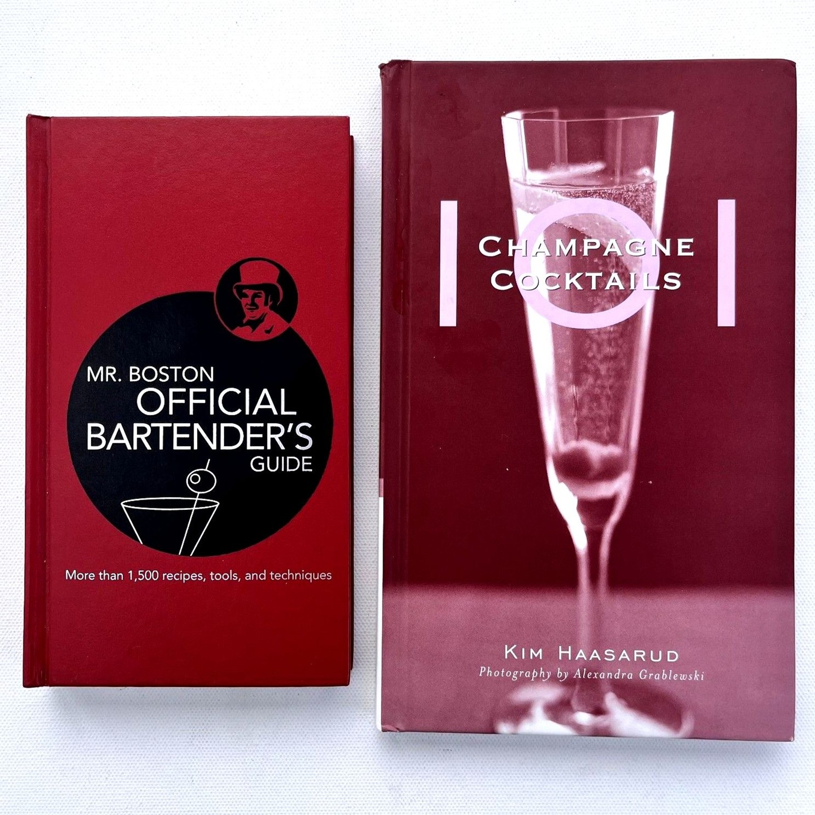 Lot of 2 Drink Books-Mr. Boston Official Bartender’s Guide & Champagne Cocktails