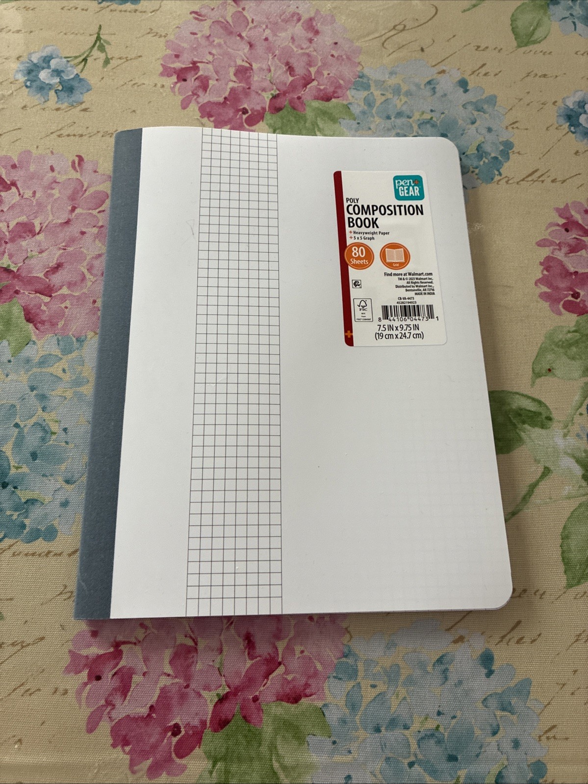 New Poly Composition Book 7.5 In X9.75 In Pages