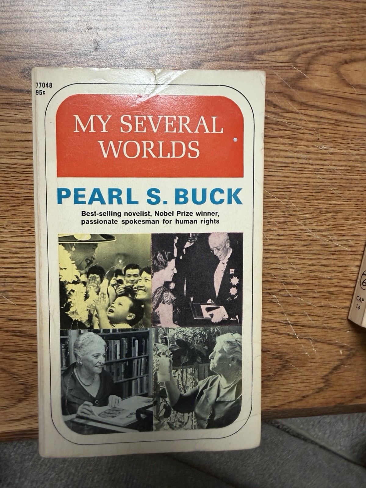 Pearl S. Buck My Several Worlds Paperback Pocket Books 1956 Vintage