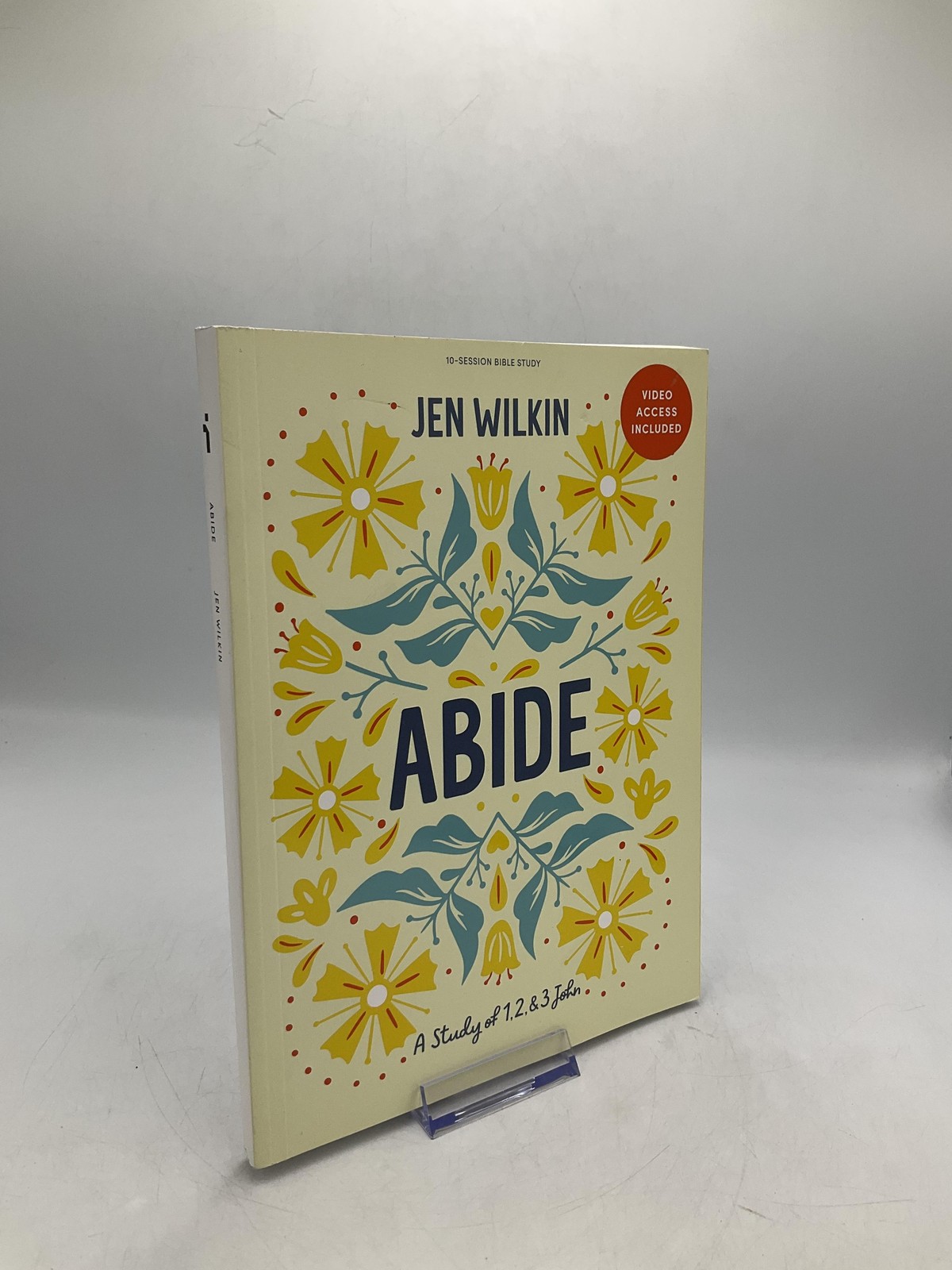 Abide: A Study Of 1, 2 & 3 John Jen Wilkin Lifeway Paperback Yellow English
