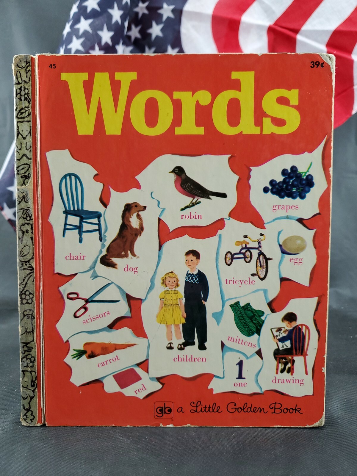 Words #45 A Little Golden Book 35th Printing 1972 FREE SHIPPING!!!