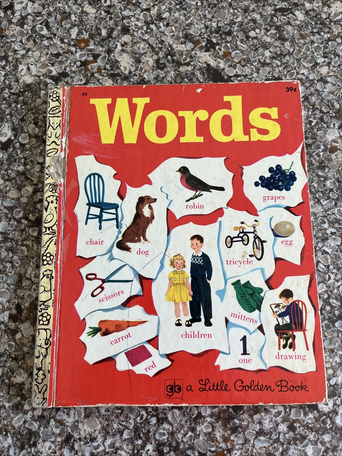 Words #45 A Little Golden Book 35th Printing 1972 FREE SHIPPING!!!