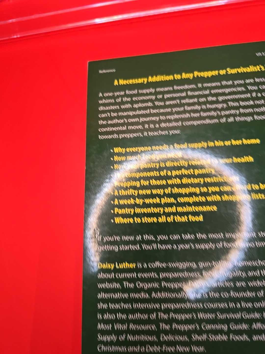 Preppers Pantry Book Blizzards Blackouts Hurricanes Pandemic Collapse of Economy