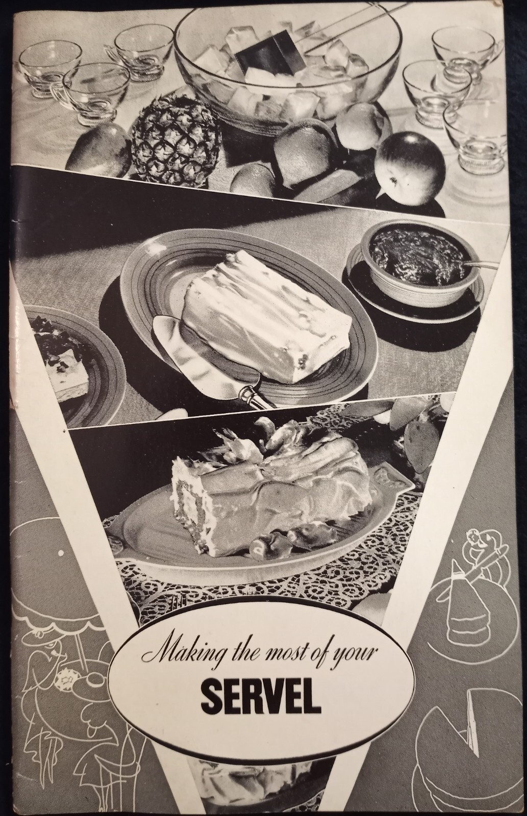 Servel Refrigerator Cookbook Recipes Drinks Entrees Salads Baking Desserts 1946