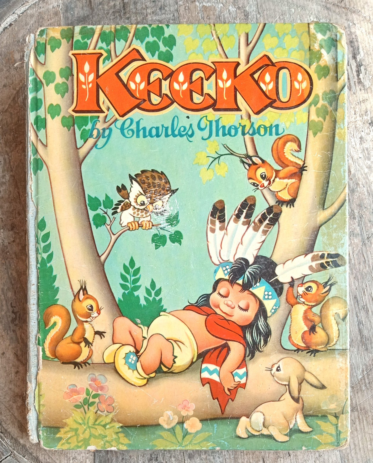 Keeko ~1947 Vintage HC~ Charles Thorson Bugs Bunny Snow White Designer Illust 🪶